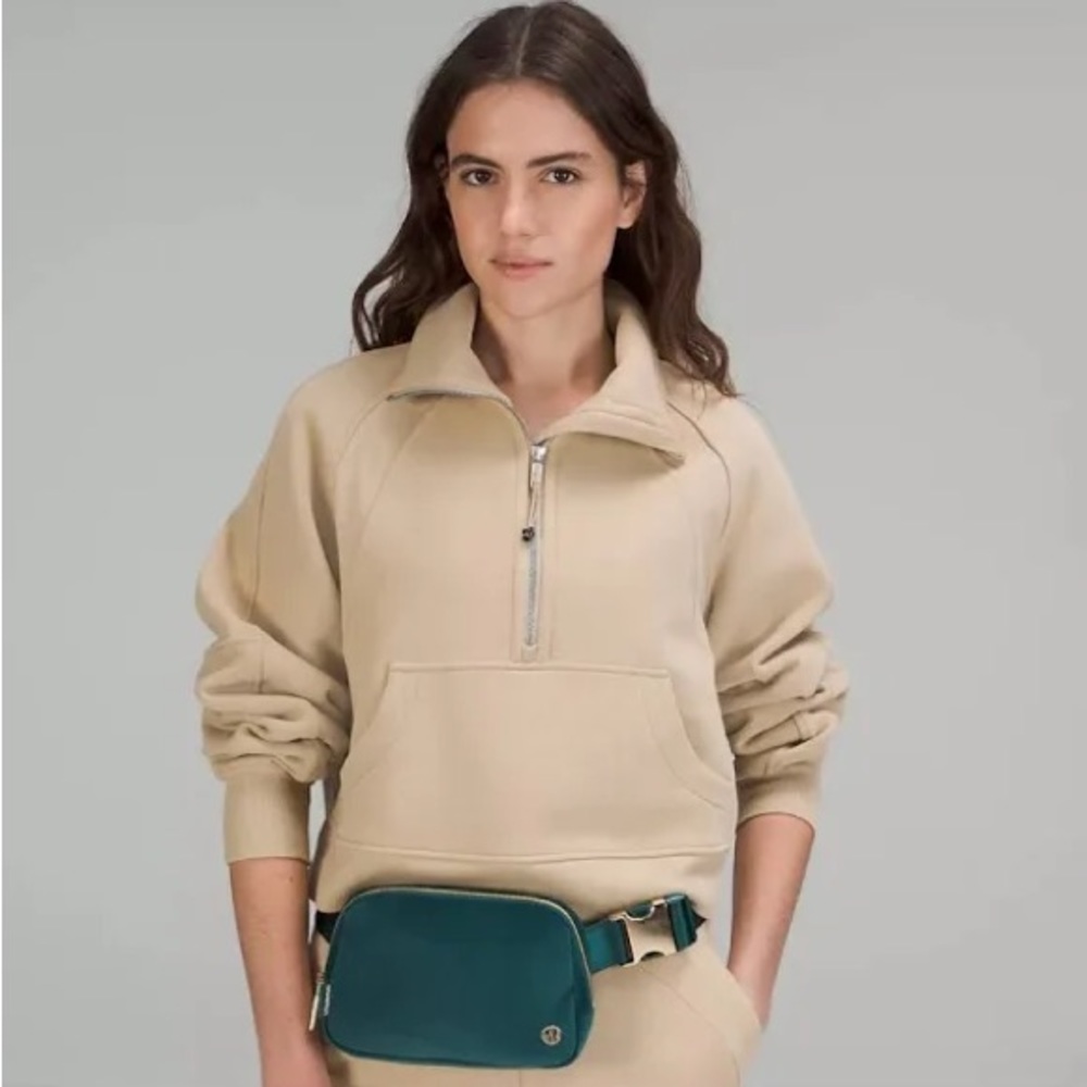 Lululemon Velour Jasper & Gold Belt Bag